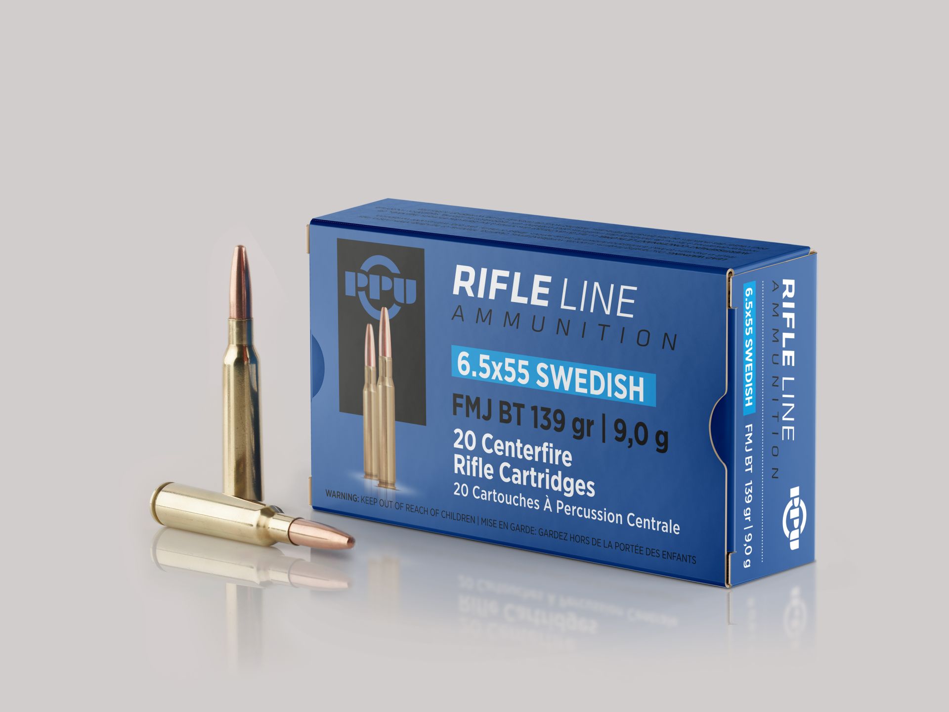 PPU 6,5 x 55 Swedish (A-084) 9,0g - 139grs - FMJ BT