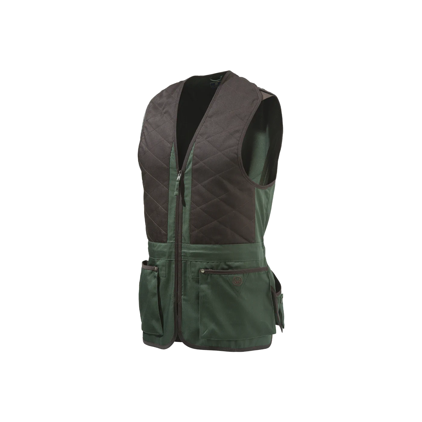 Beretta Schießweste Trap Cotton / Universal Olive Grün / Braun