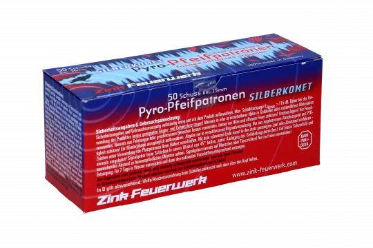 Zink Pfeifpatronen m. Schweif, 50er