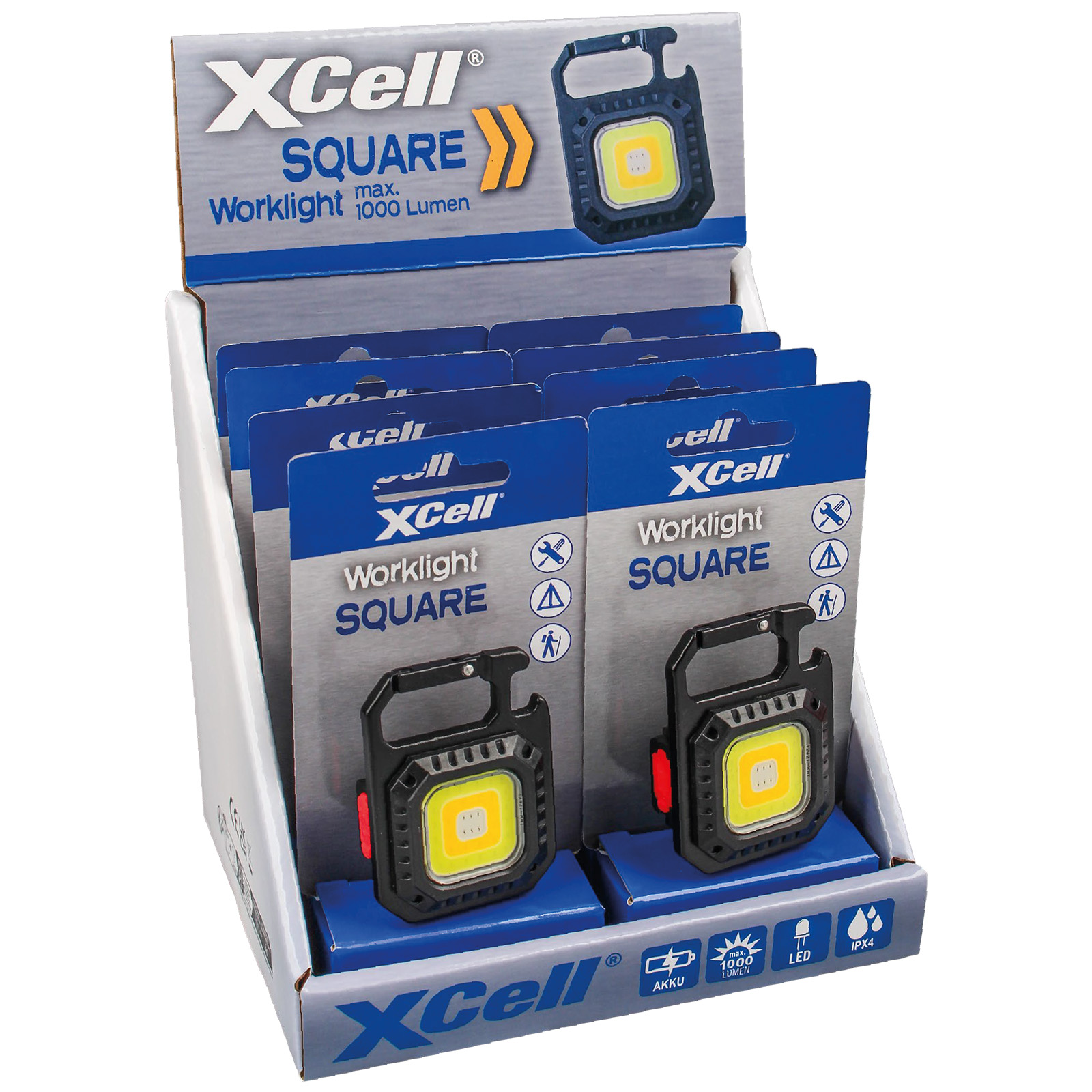 XCell Work Square LED-Akku-Leuchte XCell Work Square LED-Akku-Leuchte