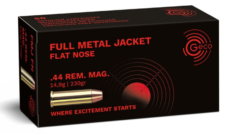 GECO .44 Rem. Mag. Full Metal Jacket Flat Nose 14,9g/230gr