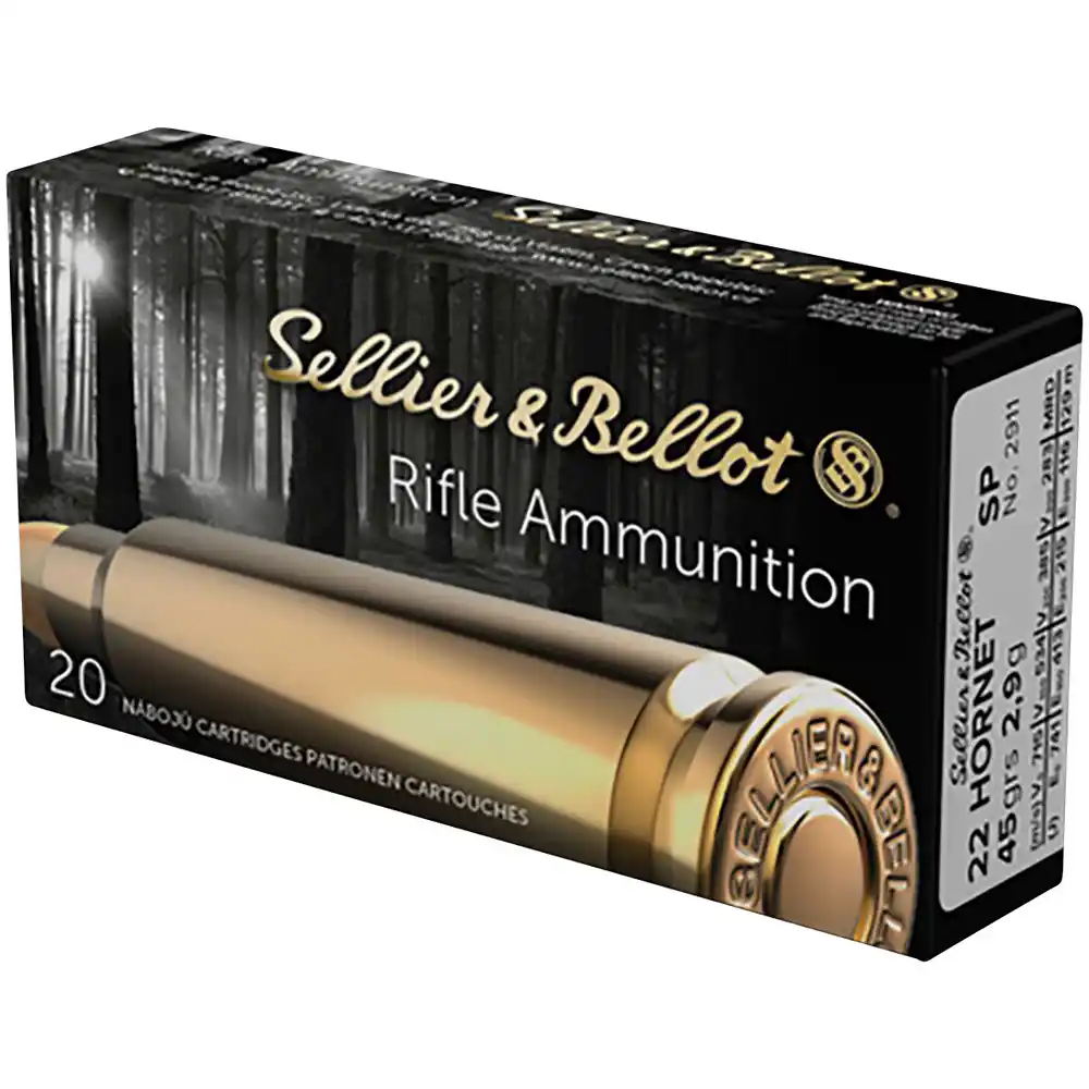 Sellier & Bellot .22 Hornet Teilmantel 2,9g/45grs.