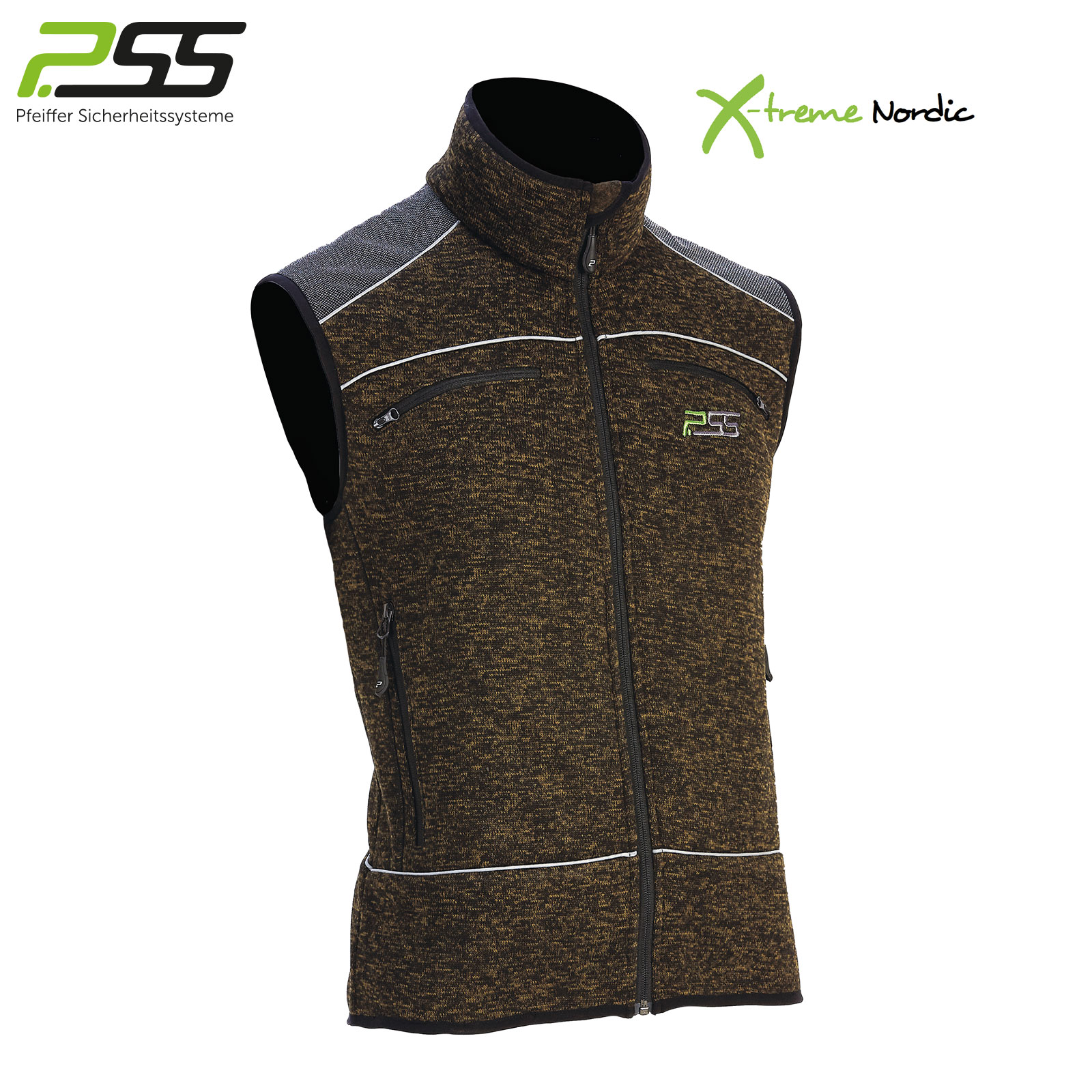 PSS X-treme Nordic Strickweste grün/melange