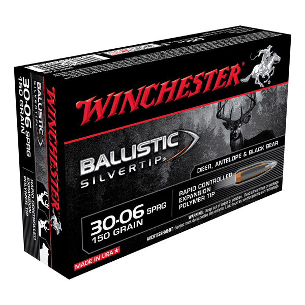 Winchester .30-06 Spring. BALLISTIC SILVERTIP, 9,7g / 150grs