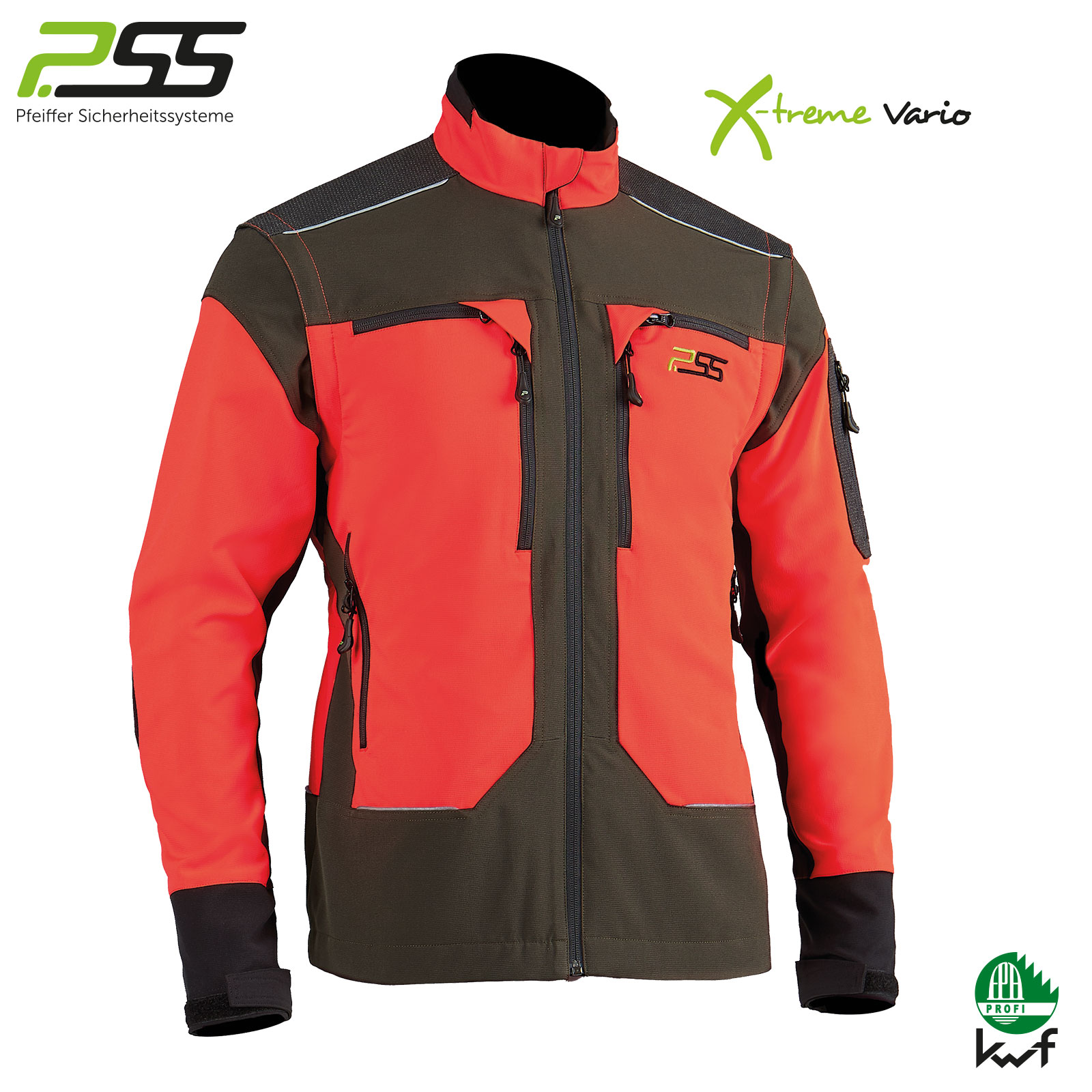PSS X-treme Vario Funktionsjacke grün/orange  