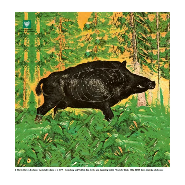 *LG* DJV-Luftgewehrscheibe Nr. 2 (Überläufer, 10m, 100 Stück)