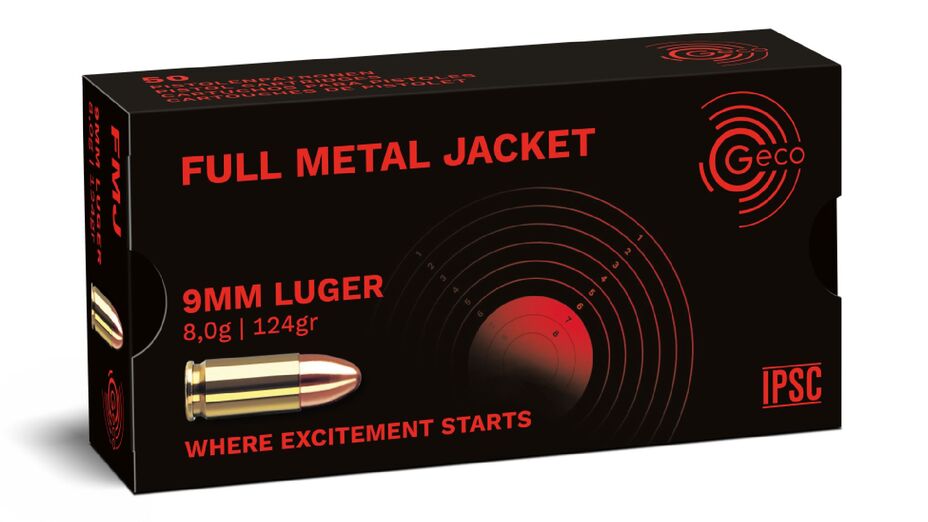 GECO 9mm Luger Full Metal Jacket 8,0g/124gr