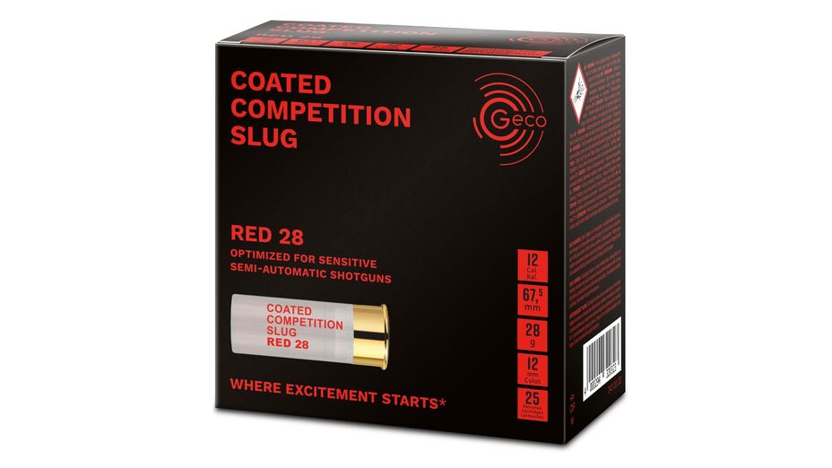 GECO COATED COMPETITION SLUG RED 28g 12/67,5