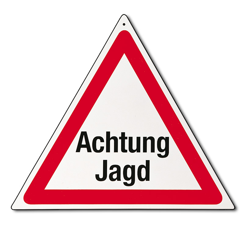 Warndreieck "Achtung Jagd" Warndreieck "Achtung Jagd"