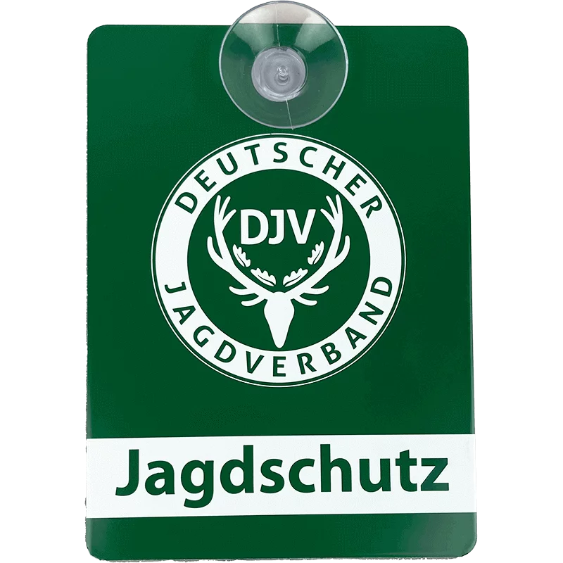 DJV-Autoschild "Jagdschutz" (Aluminium)