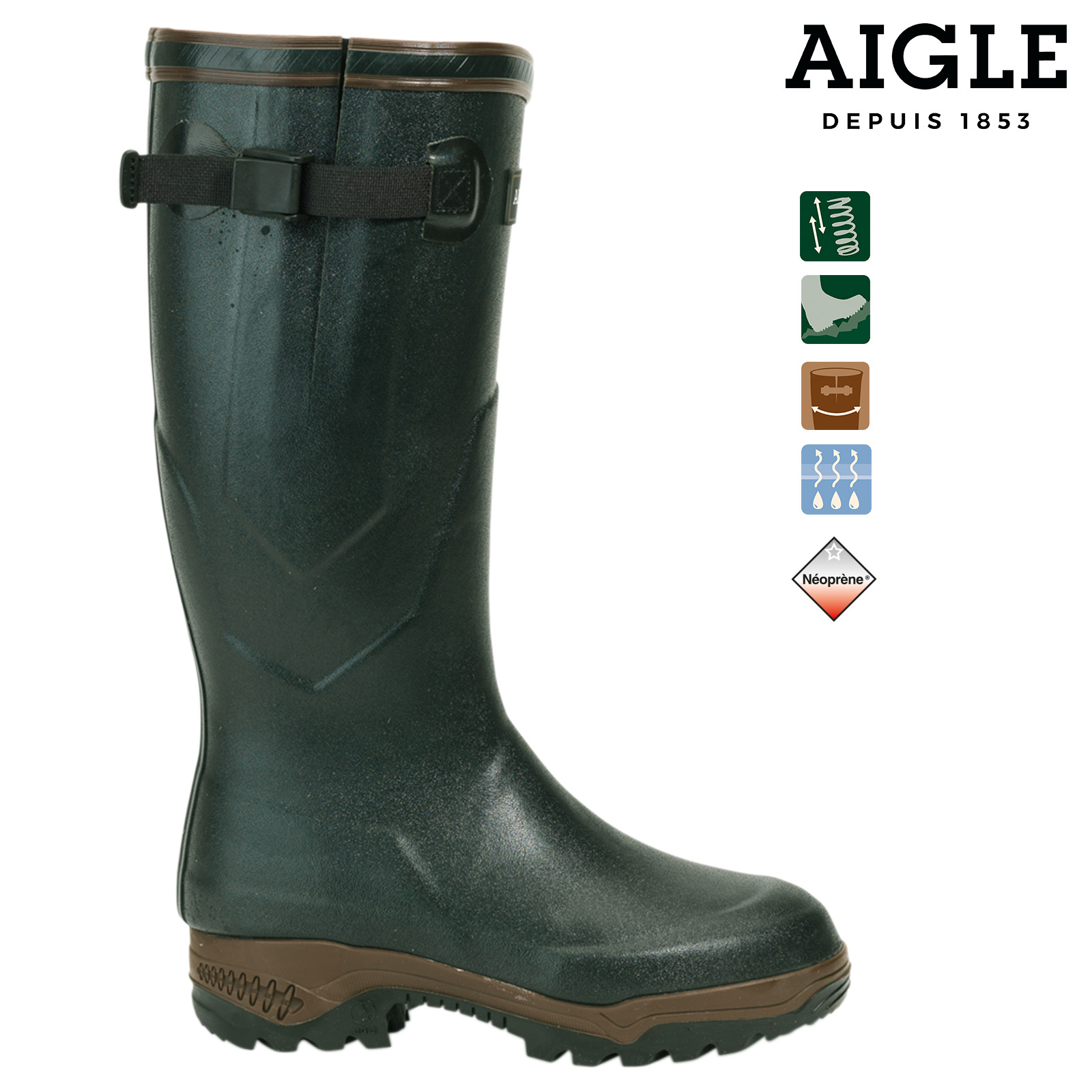 AIGLE PARCOURS® 2 Iso braun grün