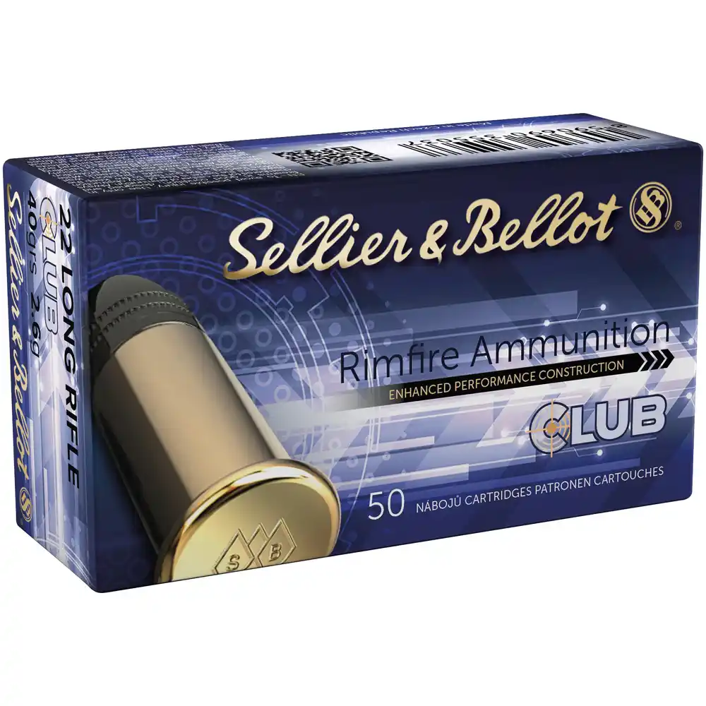 Sellier & Bellot .22 lfb. CLUB Standard Velocity 2,6g/40grs. Sellier & Bellot .22 lfb. CLUB Standard Velocity 2,6g/40grs.