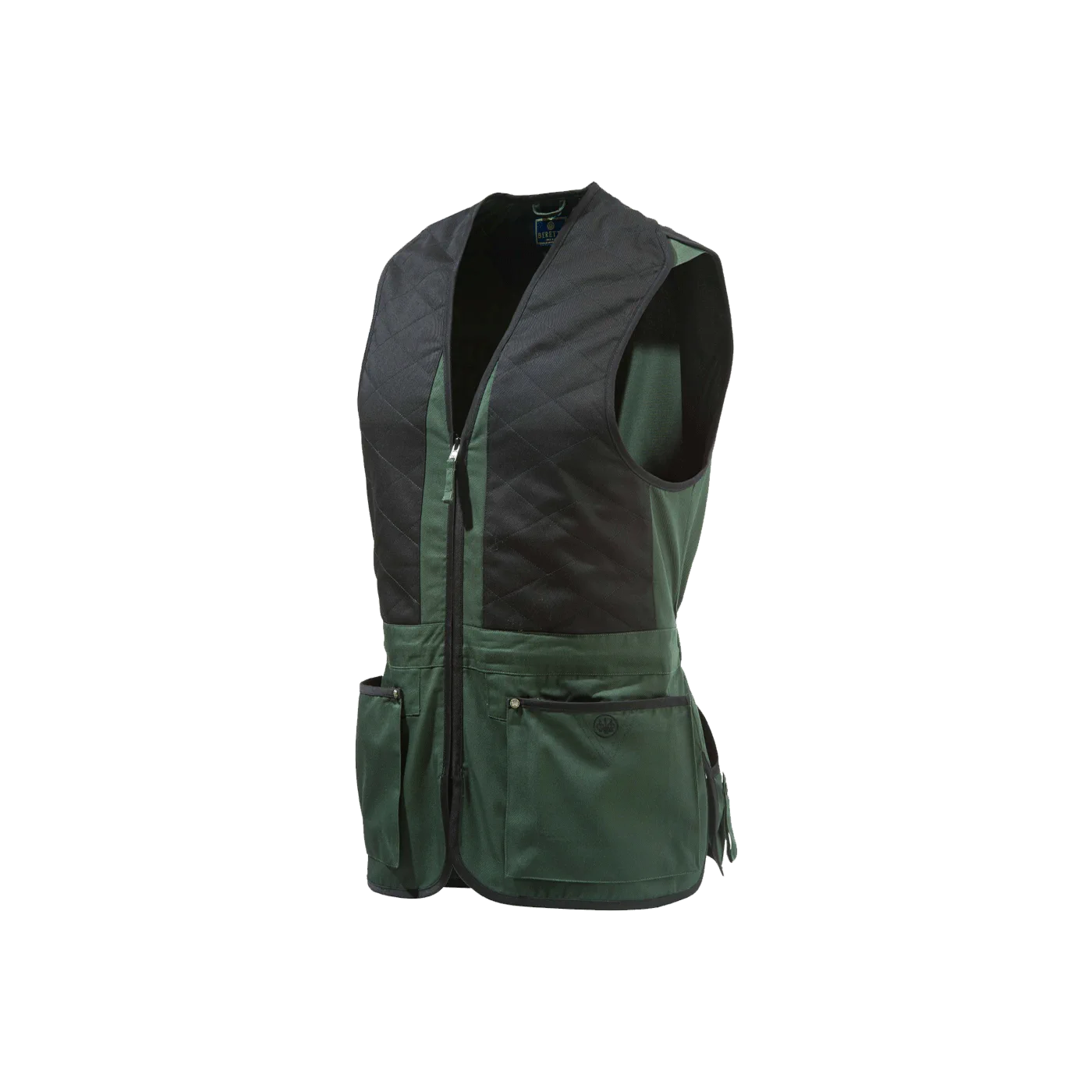 Beretta Schießweste Trap Cotton / Universal Dunkel Grün / Schwarz