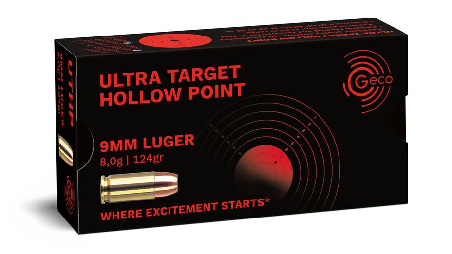 GECO 9mm Luger Ultra Target Hollow Point 8,0g/124gr