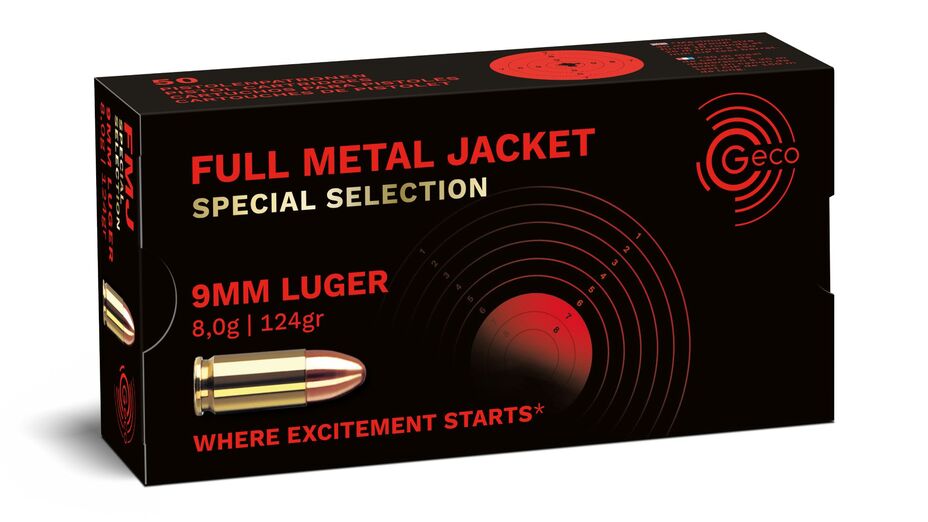 GECO 9mm Luger Full Metal Jacket SPECIAL SELECTION