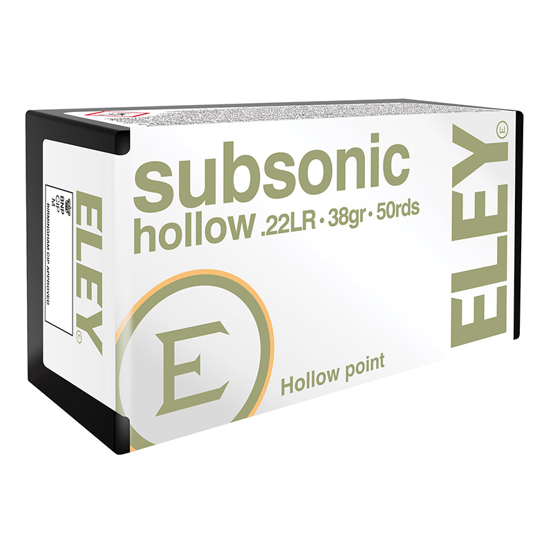 ELEY Subsonic Hollow Point .22lr ELEY Subsonic Hollow Point .22lr