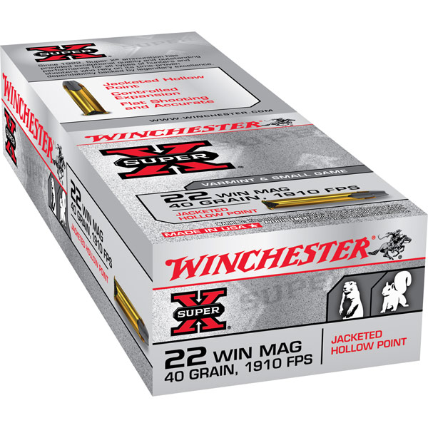 WINCHESTER .22WinMag Super-X JHP WINCHESTER .22WinMag Super-X JHP