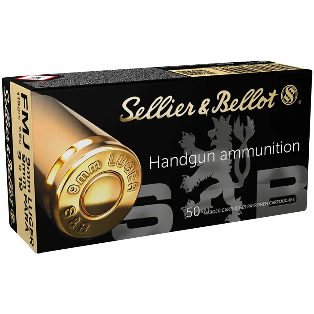 Sellier & Bellot 9 mm Luger Vollmantel 7,45g/115grs.