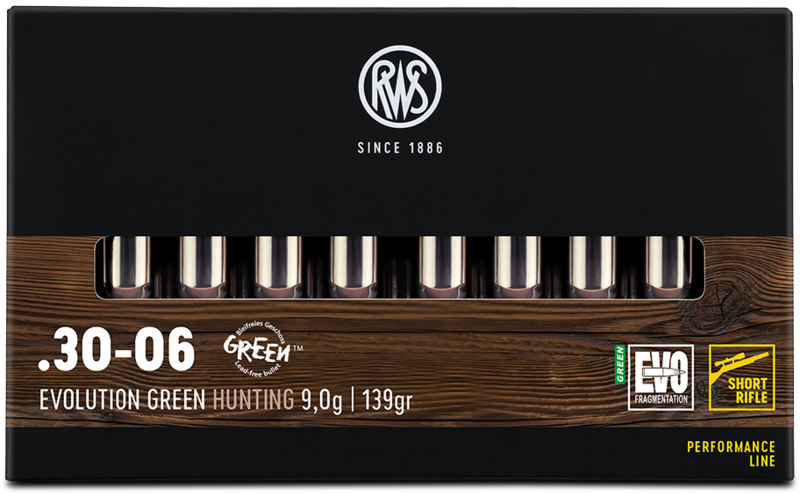 RWS .30-06 EVOLUTION GREEN SHORT RIFLE 9,0G