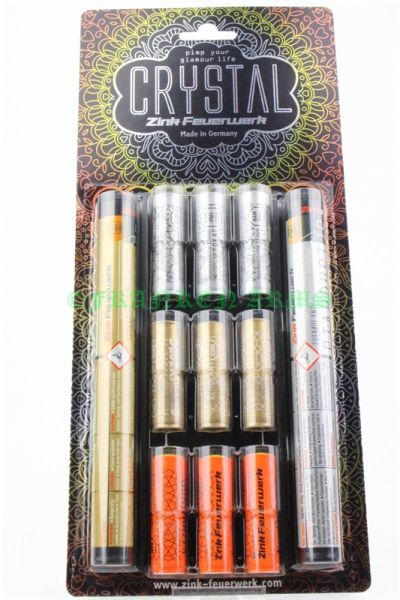 Zink Crystal 29 Sort. 15mm